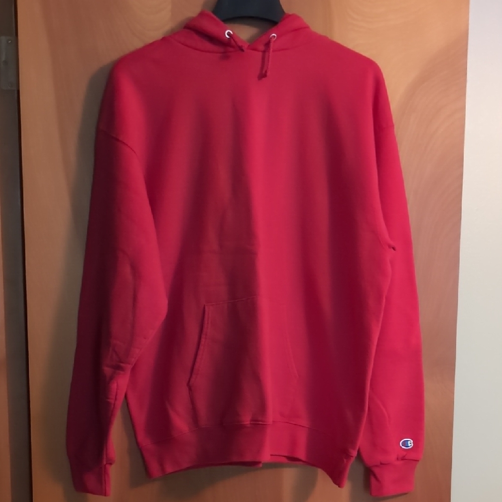 Champion Red Hoodie Sweatshirt